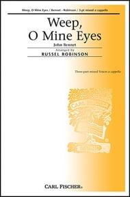 Weep, O Mine Eyes Three-Part Mixed choral sheet music cover Thumbnail